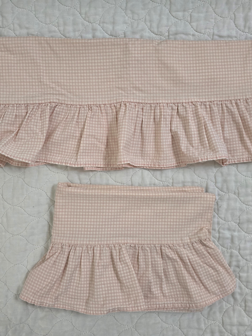 Set Of 2 Vtg Ralph Lauren Yellow White Gingham Cotton Standard Pillowcases EUC. - Picture 3 of 8